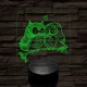 Bagoly pár 7 színű 3D led lámpa