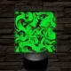 Összefonódás 7 színű valósághű 3D led lámpa