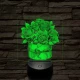 Rózsacsokor 7 színű, színváltós, valósághű 3D led lámpa
