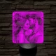 Szerelmespár 7 színű valósághű 3D led lámpa