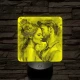 Szerelmespár 7 színű valósághű 3D led lámpa