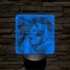 Szerelmespár 7 színű valósághű 3D led lámpa