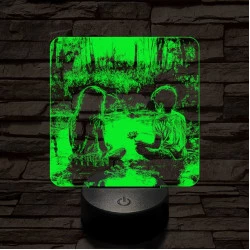 Régi szerelem 7 színű valósághű 3D led lámpa