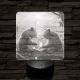 Maci piknik 7 színű valósághű 3D led lámpa