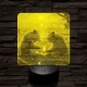 Maci piknik 7 színű valósághű 3D led lámpa