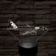 Airbus a320 neo 7 színű 3D led lámpa