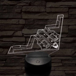Lopakodó bombázó 7 színű 3D led lámpa