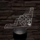 Lopakodó bombázó 7 színű 3D led lámpa