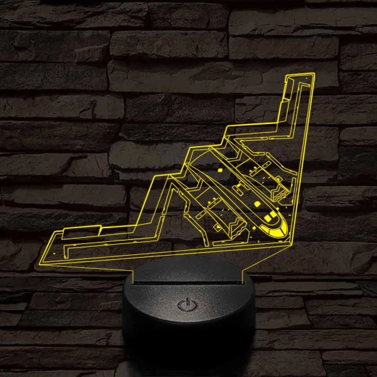 Lopakodó bombázó 7 színű 3D led lámpa