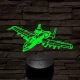 A-10 vadász-bombázó 7 színű 3D led lámpa