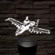 A-10 vadász-bombázó 7 színű 3D led lámpa