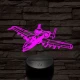 A-10 vadász-bombázó 7 színű 3D led lámpa
