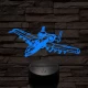 A-10 vadász-bombázó 7 színű 3D led lámpa