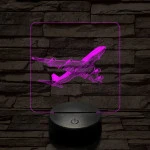 Boeing 747 az égen 7 színű valósághű 3D led lámpa