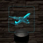 Boeing 747 az égen 7 színű valósághű 3D led lámpa
