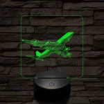 Boeing 747 az égen 7 színű valósághű 3D led lámpa