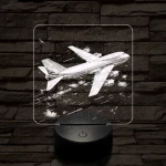 Bő ingben repülő 7 színű valósághű 3D led lámpa