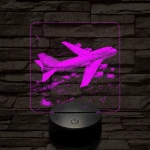 Bő ingben repülő 7 színű valósághű 3D led lámpa