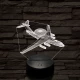 Berijev A–50 repülő 7 színű  3D led lámpa