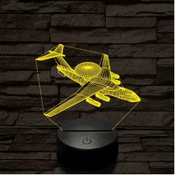 Berijev A–50 repülő 7 színű  3D led lámpa