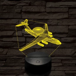 Berijev A–50 repülő 7 színű  3D led lámpa