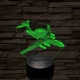 Berijev A–50 repülő 7 színű  3D led lámpa