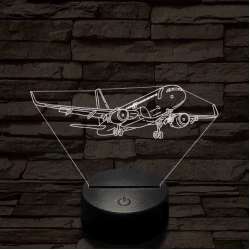 Áthúzó utasszállító 7 színű  3D led lámpa