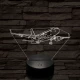 Áthúzó utasszállító 7 színű  3D led lámpa