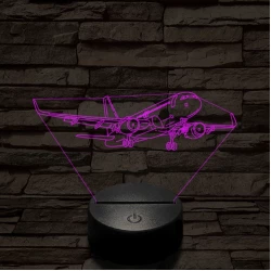 Áthúzó utasszállító 7 színű  3D led lámpa