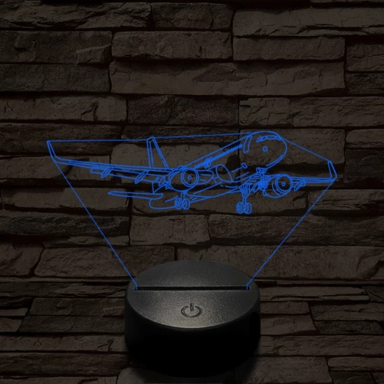 Áthúzó utasszállító 7 színű  3D led lámpa