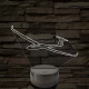 Vitorlázórepülő – 7 színű, színváltós 3D LED lámpa