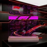 A Bajnokság Nyomában – F1 Versenypályák 7 színű, színváltós 3D LED lámpa