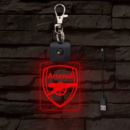 Arsenal világító LED-s kulcstartó