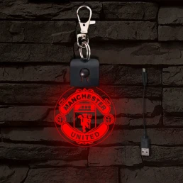 Manchester United világító LED-s kulcstartó