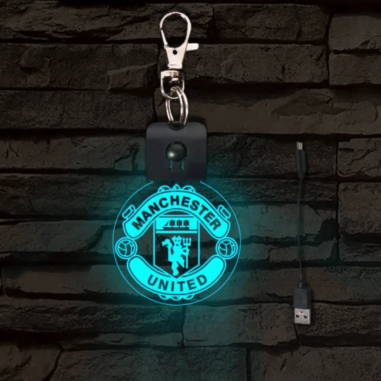 Manchester United világító LED-s kulcstartó