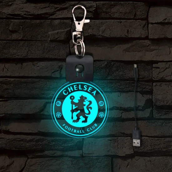 Chelsea FC  világító LED-s kulcstartó