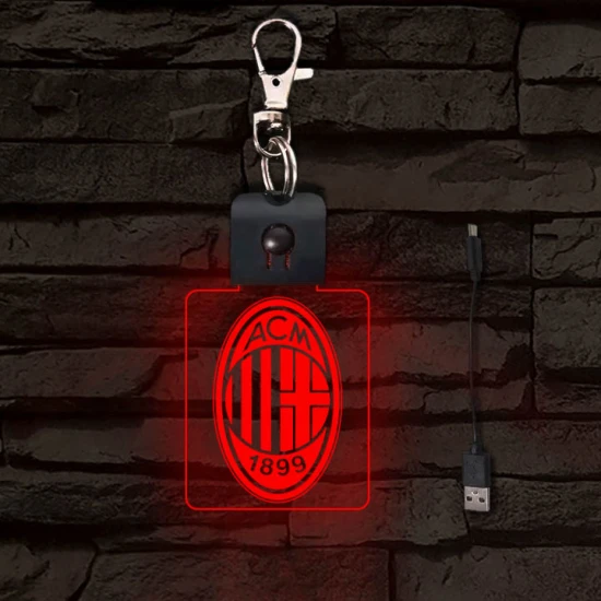 AC Milan világító LED-s kulcstartó