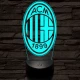 AC Milan 3D led lámpa