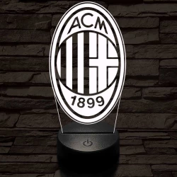 AC Milan 3D led lámpa
