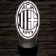 AC Milan 3D led lámpa