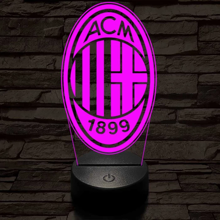 AC Milan 3D led lámpa
