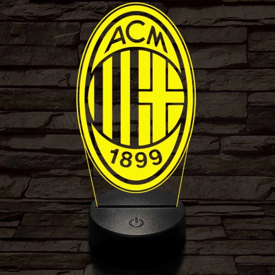 AC Milan 3D led lámpa