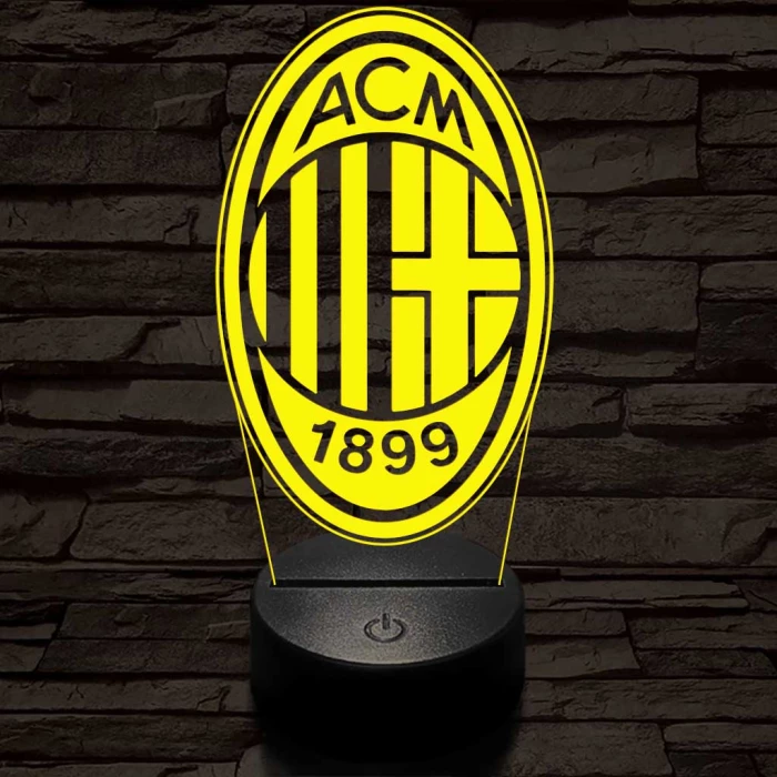 AC Milan 3D led lámpa