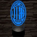 AC Milan 3D led lámpa