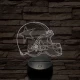 Rugby sisak 7 színű 3D led lámpa