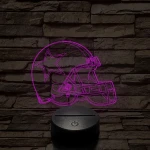 Rugby sisak 7 színű 3D led lámpa