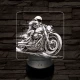 Chopper lazán 7 színű valósághű 3D led lámpa