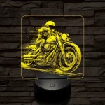 Chopper lazán 7 színű valósághű 3D led lámpa
