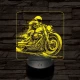 Chopper lazán 7 színű valósághű 3D led lámpa
