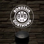 Borussia Dortmund logo 3D led lámpa